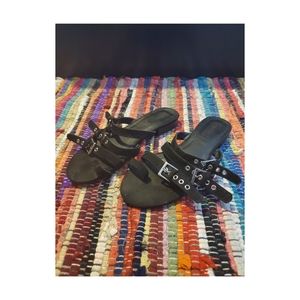 Black Sandals with Buckles